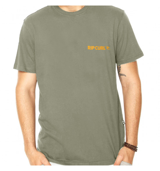 Camiseta Rip Curl Brand Icon Sand Dune - 3