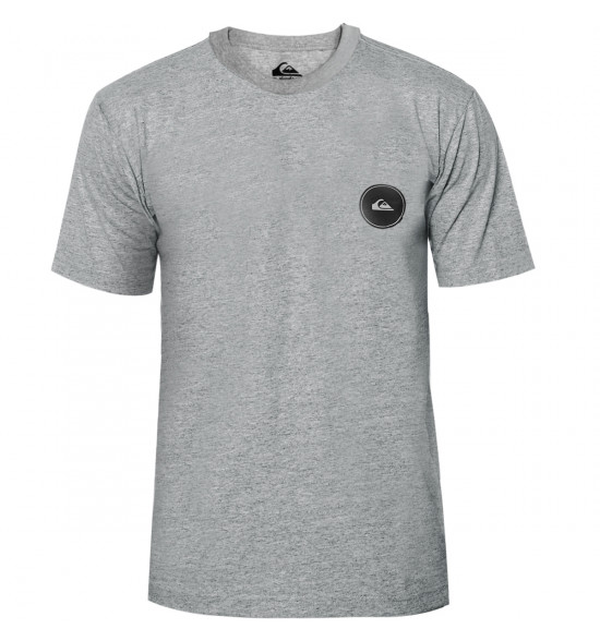 Camiseta Quiksilver Transfer Round Cinza Mescla