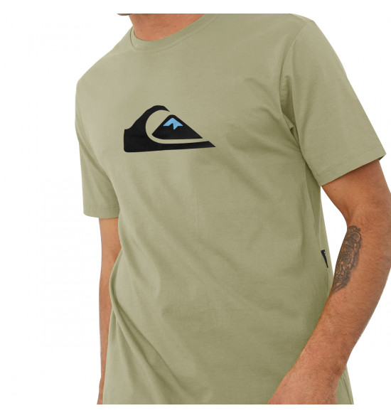 Camiseta Quiksilver Comp Logo Colors Areia - 3