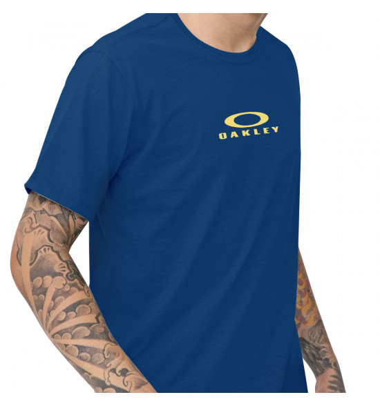 Camiseta Oakley Bark New Tee Dark Blue - 3