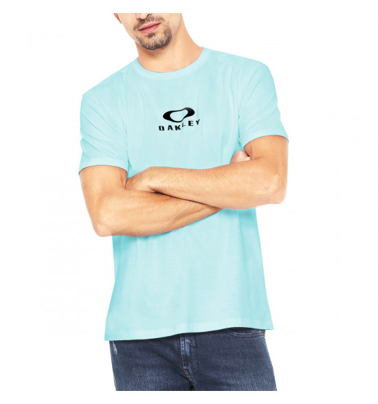 Camiseta Oakley Bark New Tee Turquesa - 3