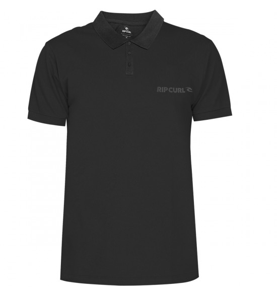 Camisa Polo Rip Curl Basic Brand Blade Black