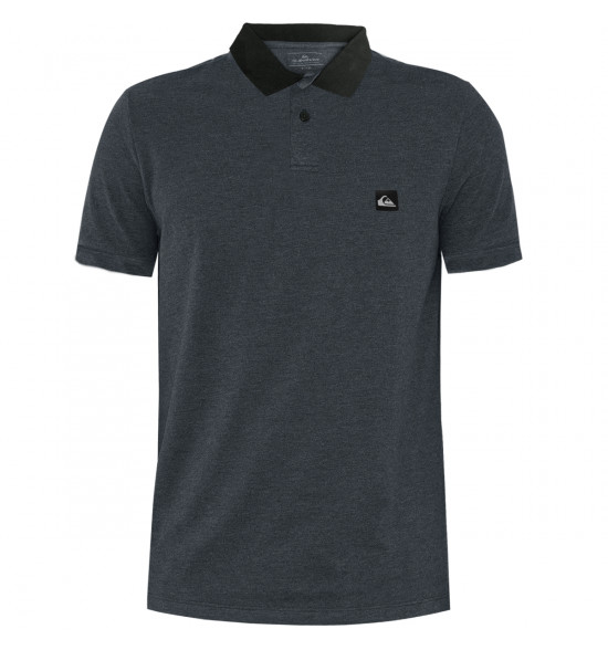 Camisa Polo Quiksilver Transfer Cinza Escuro