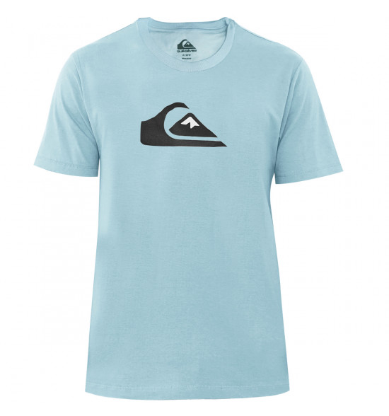 Camiseta Quiksilver Comp Logo Color Azul Claro