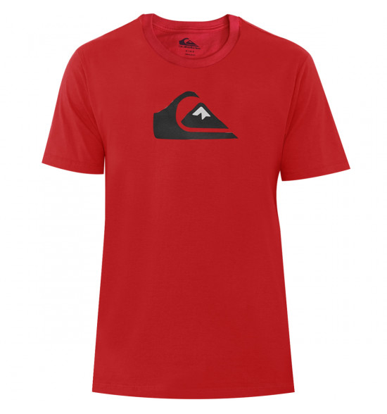 Camiseta Quiksilver Comp Logo Color Vermelho
