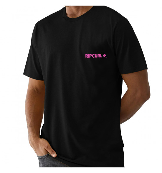 Camiseta Rip Curl Brand Icon Black - 3