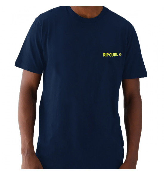 Camiseta Rip Curl Brand Icon Washed  Navy - 3