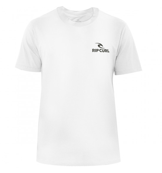 Camiseta Rip Curl Brand Stack White