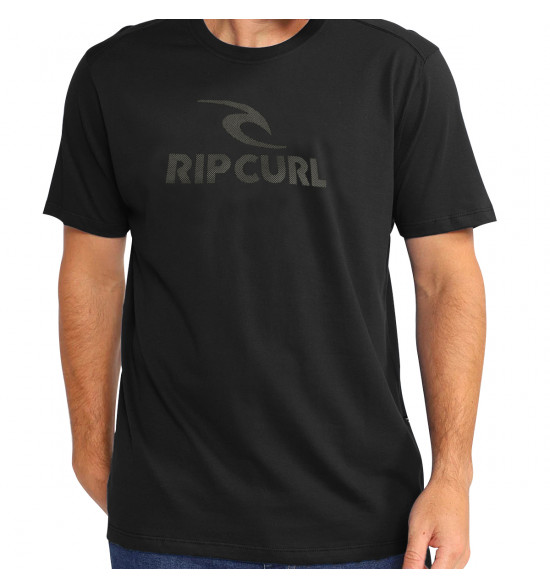 Camiseta Rip Curl Icon Logo Tee Black - 3