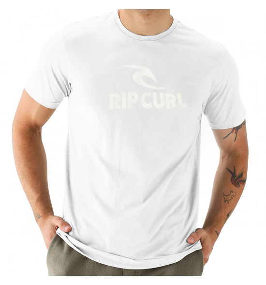 Camiseta Rip Curl Icon Logo Tee White - 3