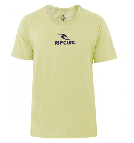 Camiseta Rip Curl Icon Tee Vintage Yellow