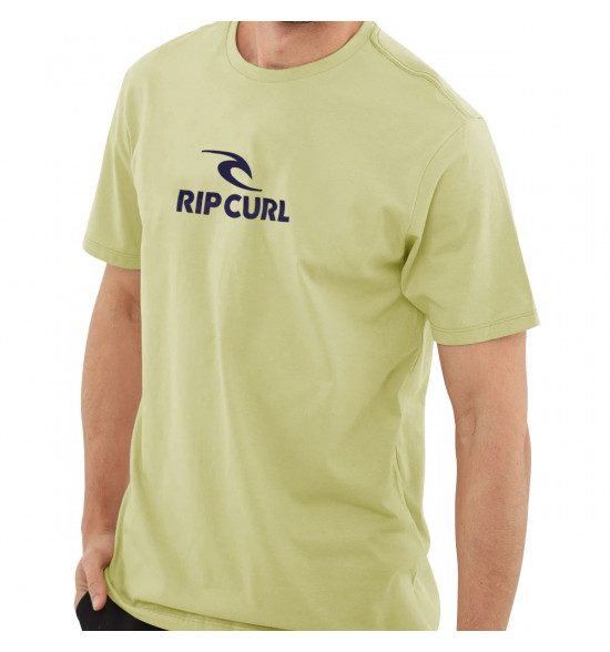 Camiseta Rip Curl Icon Tee Vintage Yellow - 3