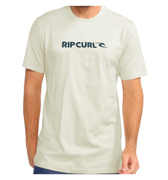 Camiseta Rip Curl New Icon Tee Bone - 3