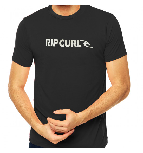Camiseta Rip Curl New Icon Tee Black - 3