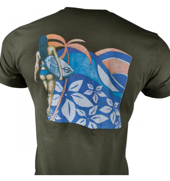 Camiseta Mormaii Surf and Girls Verde - 4