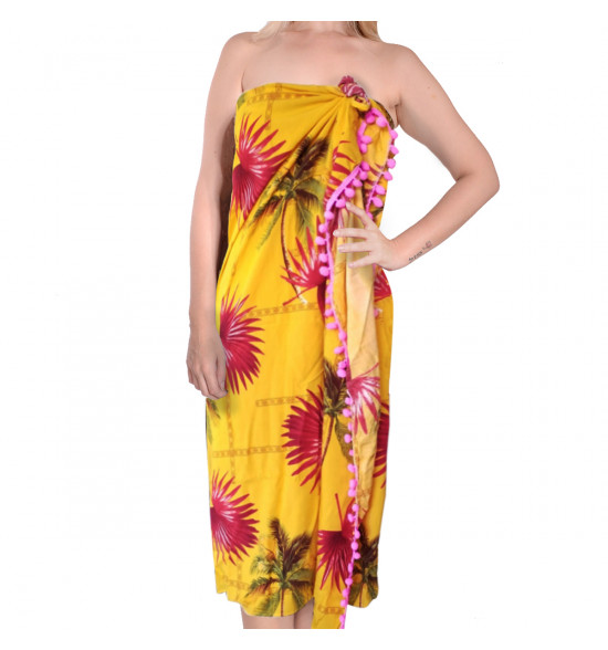 Canga Alma de Praia Folhagem Amarela - 2