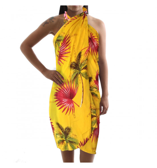 Canga Alma de Praia Folhagem Amarela - 3