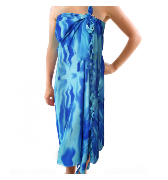 Canga Alma de Praia Poliéster Azul - 2