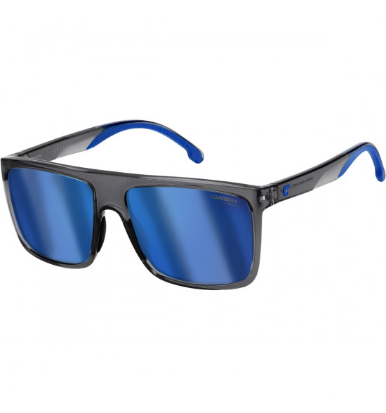 Óculos Carrera 8055 KB7 Grey Transparente/Lente Azul Espelhada 