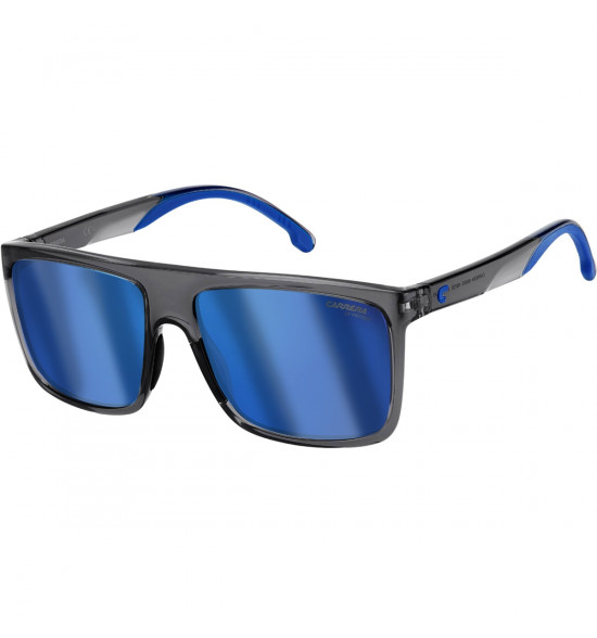 Óculos Carrera 8055 KB7 Grey Transparente/Lente Azul Espelhada