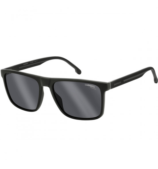 Óculos Carrera 8064/S 08A Black Grey/Lente Cinza Polarizada 