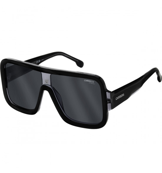 Óculos Carrera Flag Lab 14 UIH Black/Lente Cinza Azulado