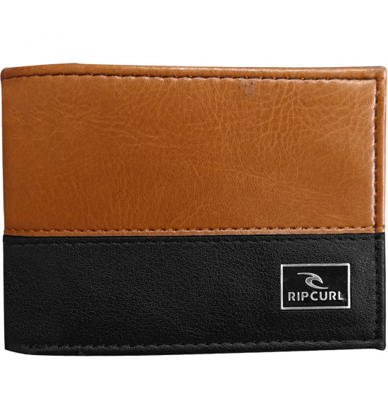 Carteira Rip Curl Corpawatu Icon PU Slim Brown e Black