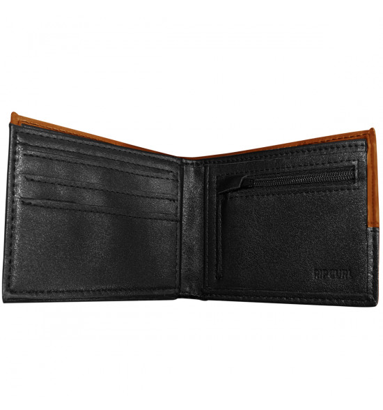 Carteira Rip Curl Corpawatu Icon PU Slim Brown e Black - 3