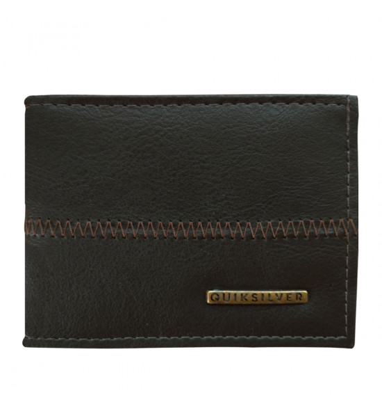 Carteira Quiksilver Stitchy Plate Marrom