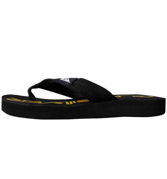 Chinelo Quiksilver Layback Sig Preto e Amarelo - 3