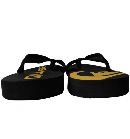 Chinelo Quiksilver Layback Sig Preto e Amarelo - 4