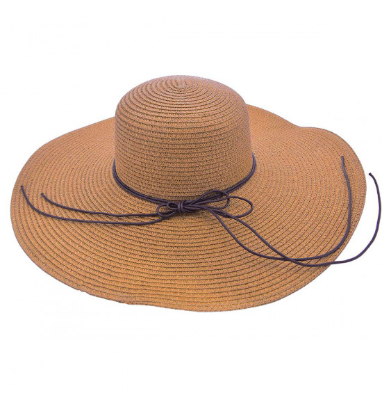 Chapéu Sombrero Alma de Praia de Palha Caramelo