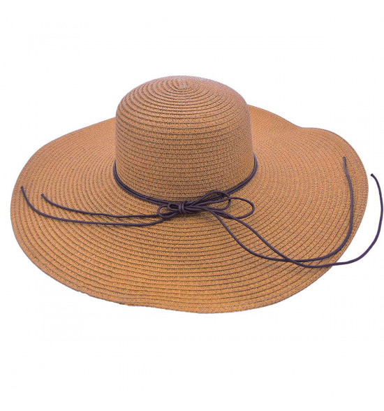 Chapéu Sombrero Alma de Praia de Palha Caramelo