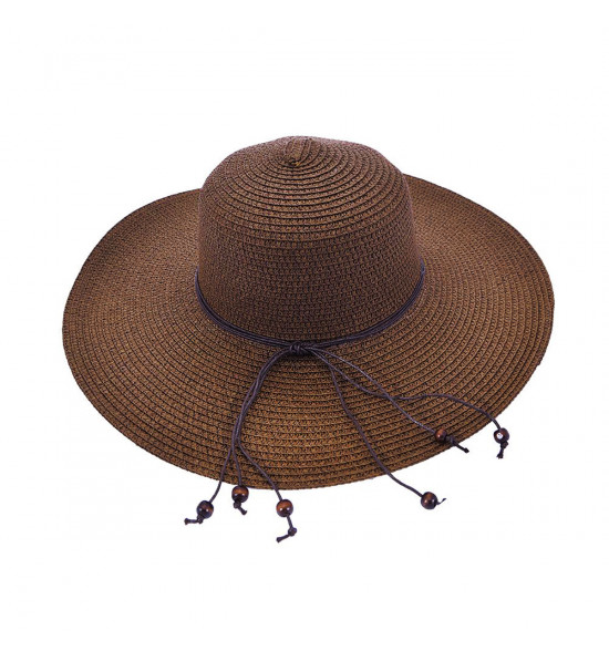 Chapéu Sombrero Alma de Praia de Palha Marrom - 2