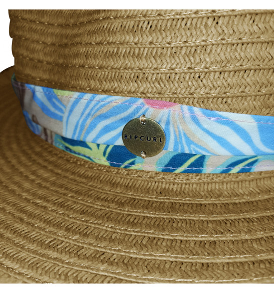 Chapéu de Palha Panama Rip Curl Oceans Hat Bright Orange - 5