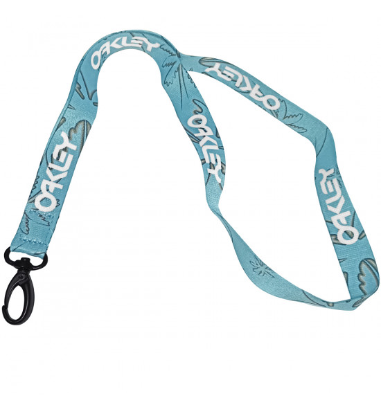Chaveiro Oakley Wanderlust Lanyard Azul Com Preto - 3
