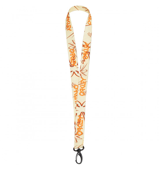 Chaveiro Oakley Wanderlust Lanyard Amarelo Com Laranja