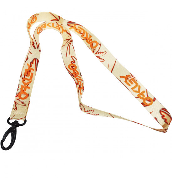 Chaveiro Oakley Wanderlust Lanyard Amarelo Com Laranja - 3