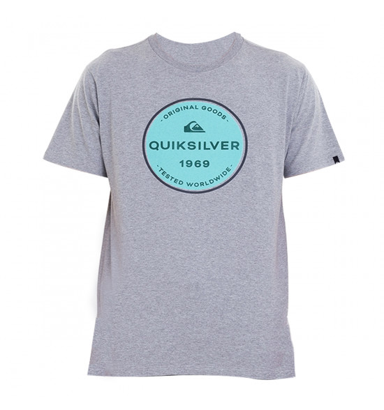 Camiseta Quiksilver Go Around Cinza Mescla