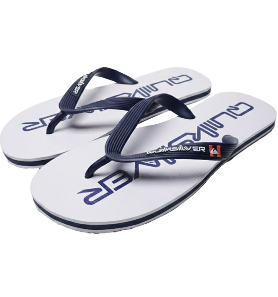 Chinelo Quiksilver Molokai New Omini Branco com Marinho - 2