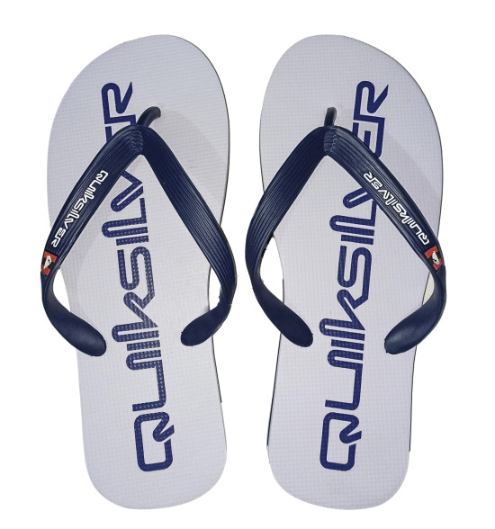 Chinelo Quiksilver Molokai New Omini Branco com Marinho