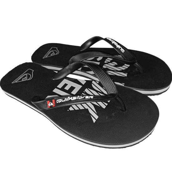 Chinelo Quiksilver Molokai Silver Transfer Preto - 2