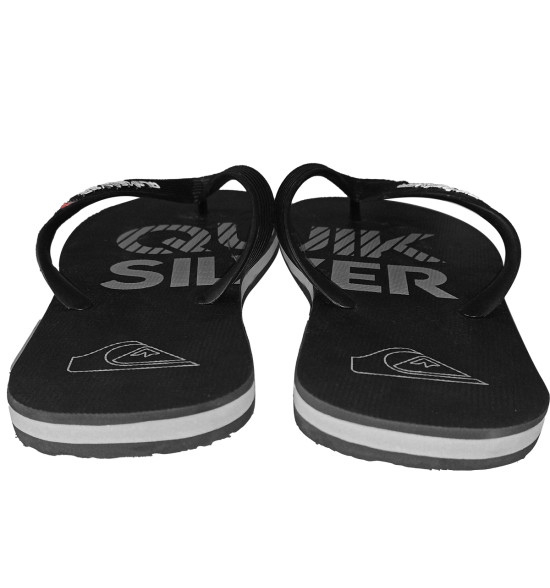 Chinelo Quiksilver Molokai Silver Transfer Preto - 4
