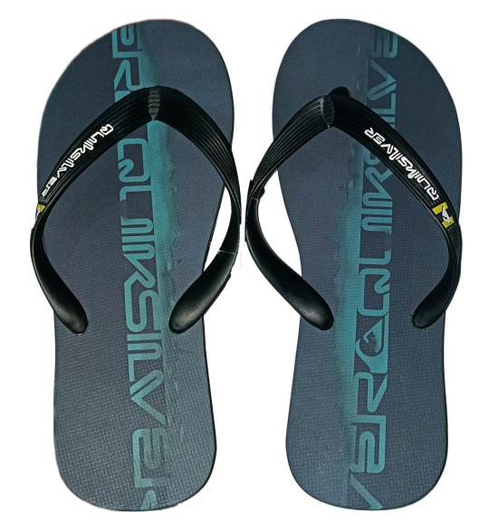 Chinelo Quiksilver Molokai Wordblock Preto