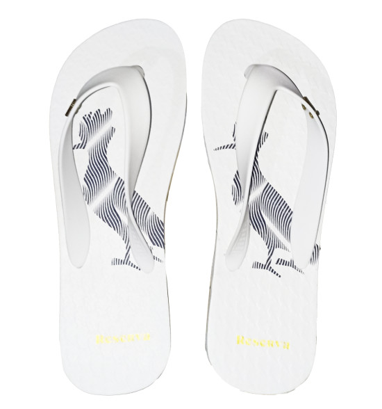 Chinelo Reserva Pica Pau Distortion Lines Original Branco