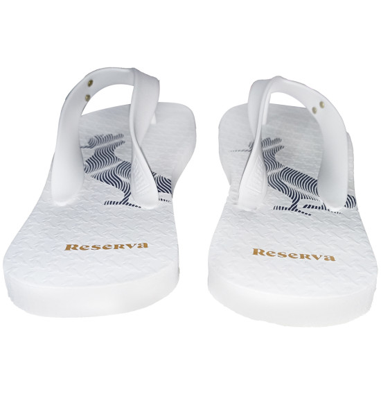 Chinelo Reserva Pica Pau Distortion Lines Original Branco - 4