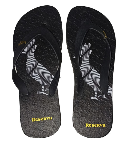 Chinelo Reserva Pica Pau Distortion Lines Original Preto