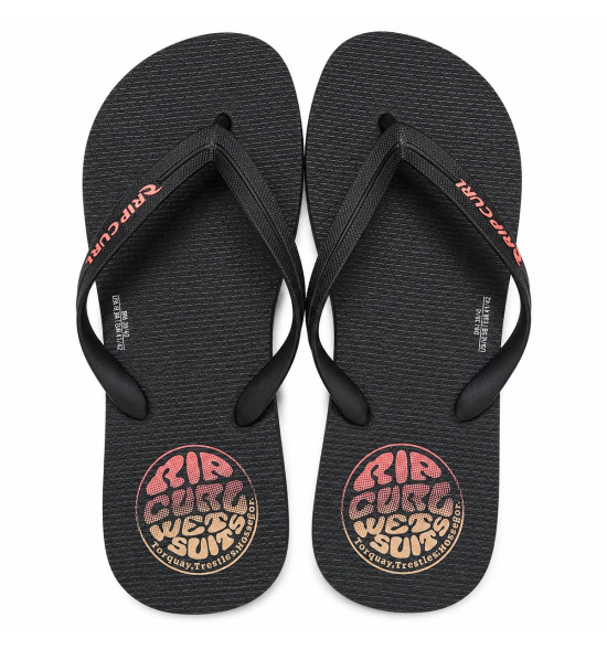 Chinelo Rip Curl Icons of Surf Black – Conforto, Durabilidade e Estilo Surfwear