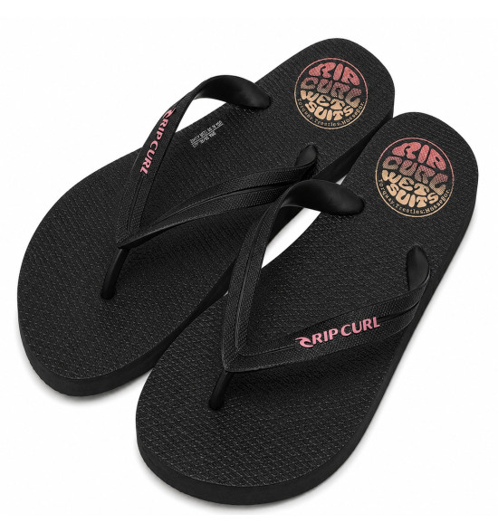Chinelo Rip Curl Icons of Surf Black – Conforto, Durabilidade e Estilo Surfwear - 2