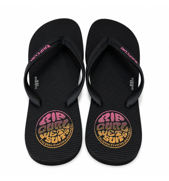 Chinelo Rip Curl Icons of Surf Black – Conforto, Durabilidade e Estilo Surfwear - 4